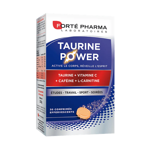 Forte Pharma Taurine Power šumeće tablete za trenutni i dugotrajni poticaj energije, A30