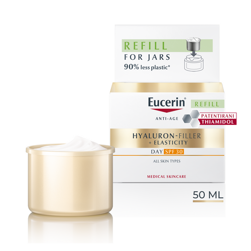 Eucerin Hyaluron-Filler + Elasticity dnevna krema za zrelu kožu SPF 30, 50 ml Refill Eucerin Hyaluron-Filler + Elasticity dnevna krema za zrelu kožu SPF 30, 50 ml Refill