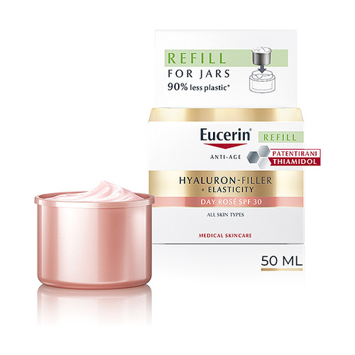 Eucerin Hyaluron-Filler + Elasticity Rose dnevna krema, 50 ml Refill