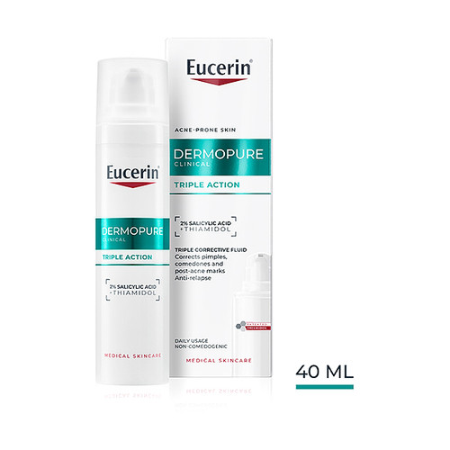 Eucerin DermoPure Clinical serum za lice s trostrukim djelovanjem, 40 ml