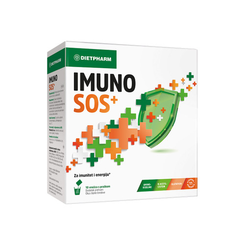 Dietpharm IMUNO SOS+ prašak za podršku imunitetu i energiji, 10 vrećica Dietpharm IMUNO SOS+ prašak za podršku imunitetu i energiji, 10 vrećica