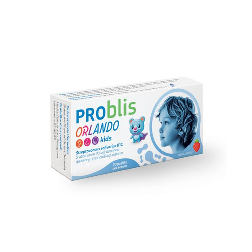 PROblis Orlando Kids D3 dodatak prehrani s okusom jagode, 30 pastila, 30 pastila PROblis Orlando Kids D3 dodatak prehrani s okusom jagode, 30 pastila, 30 pastila