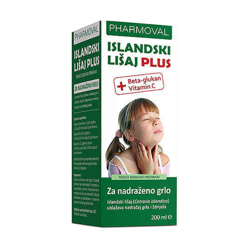 PHARMOVAL ISLANDSKI LIŠAJ PLUS SIRUP 200 ML