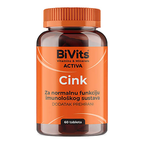 BiVits Activa Cink tbl A60, rok upotrebe 28.2.2027.
