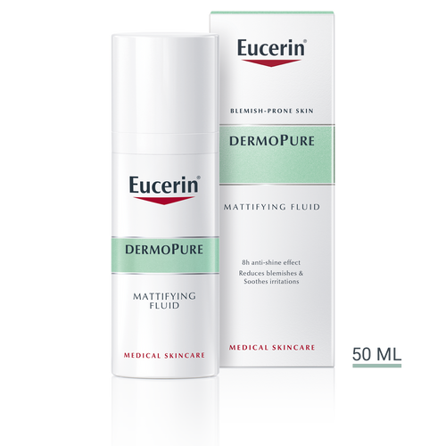 Eucerin DermoPure Matirajući fluid za masnu kožu lica, 50 ml, rok upotrebe 5.3.2026. Eucerin DermoPure Matirajući fluid za masnu kožu lica, 50 ml, rok upotrebe 5.3.2026.