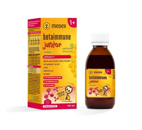 Medex Betaimmune Junior sirup 140 ml  Medex Betaimmune Junior sirup 140 ml