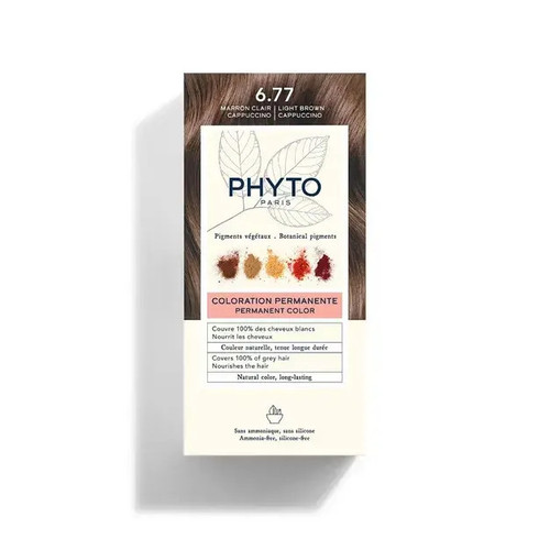 PHYTO PHYTOCOLOR BOJA ZA KOSU SVIJETLO SMEĐA 6.77 PHYTO PHYTOCOLOR BOJA ZA KOSU SVIJETLO SMEĐA 6.77