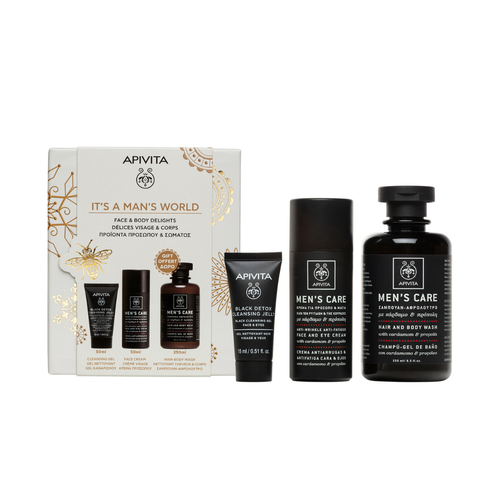 Apivita Set 2025 Za muškarce kosa/lice/tijelo