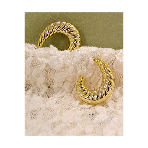 Farma Bijoux Bug Hoops Gold Wow4 hipoalergene naušnice 30x25 mm