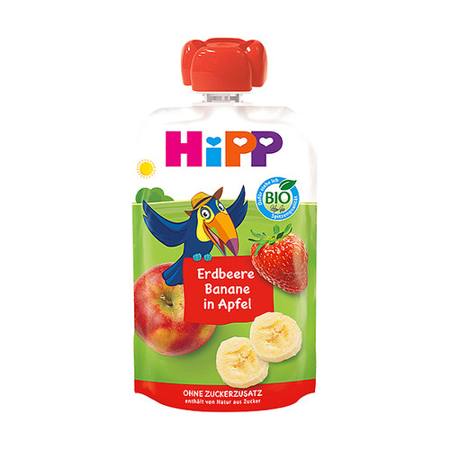 Hippis Bio jabuka/banana/jagoda 100 g, rok upotrebe 16.9.2026.