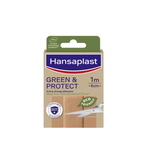 Hansaplast Green & Protect Flaster 1m x 6cm