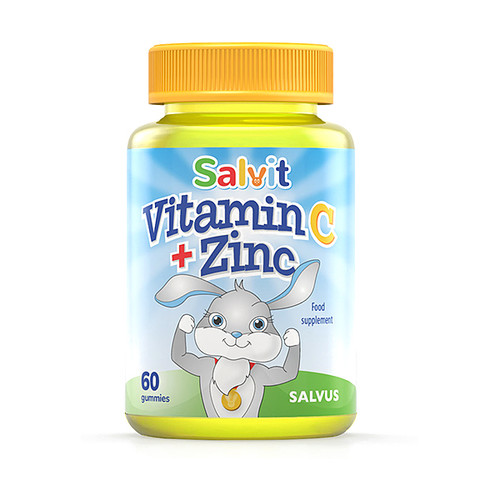 Salvit Vitamin C + Cink žele bomboni za djecu A60, rok upotrebe 31.8.2026.