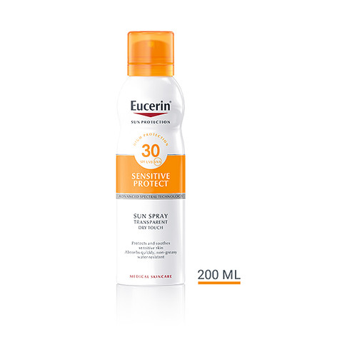 Eucerin Sun Sensitive Protect Dry Touch sprej za osjetljivu kožu SPF30 200 ml, rok upotrebe 27.6.2026.
