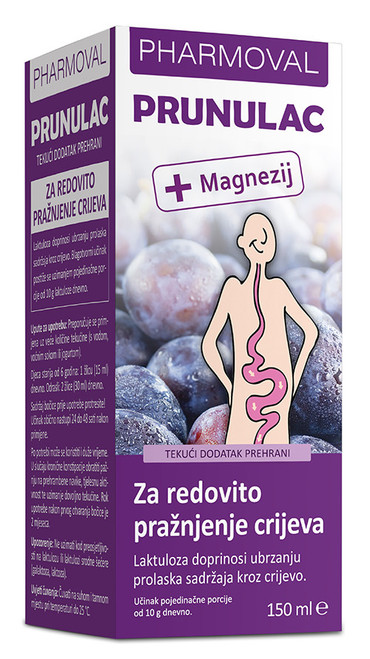 PHARMOVAL PRUNULAC SIRUP 150 ML, rok upotrebe 30.6.2026.