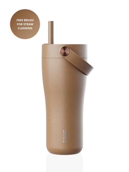 EQUA Carry Cup termo šalica od nehrđajućeg čelika za čaj/kavu 600 ml, toffee