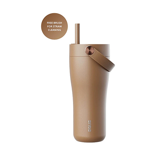 EQUA Carry Cup termo šalica od nehrđajućeg čelika za čaj/kavu 600 ml, toffee