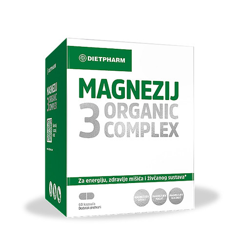 Dietpharm Magnezij 3 Organic Complex 60 kapsula