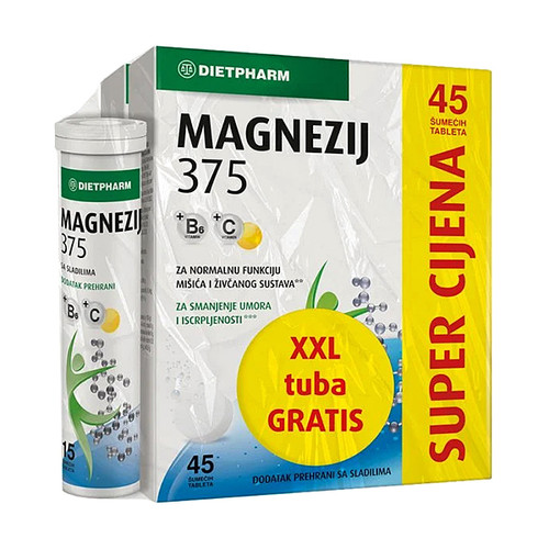 Dietpharm Magnezij 375 105 šumećih tableta