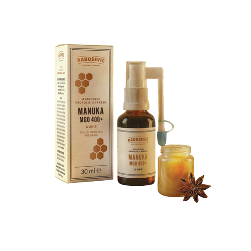 Radošević Propolis sprej s manuka medom i anisom za grlo i usta 30 ml