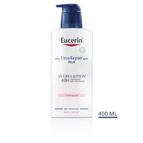 Eucerin UreaRepair Plus mirisni losion za tijelo sa 5% ureje 400 ml, rok upotrebe 31.7.2026.