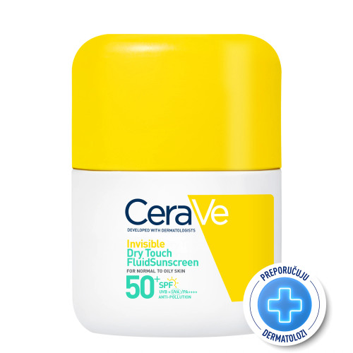 CeraVe nevidljivi „Dry Touch” fluid za lice SPF50+ 50 ml