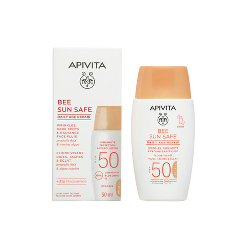 Apivita Bee Sun Safe tonirani fluid za lice SPF50 50 ml