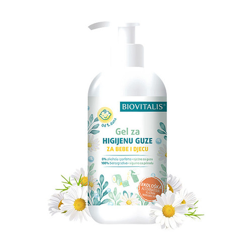Biovitalis Higijenski gel za bebe i djecu 250 ml, rok upotrebe 31.10.2026.