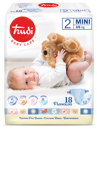 Trudi 2 pelene Mini 3-6 kg 18 komada
