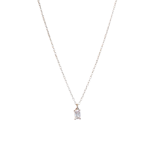 Farma Bijoux Gold Crystal Silver hipoalergena ogrlica