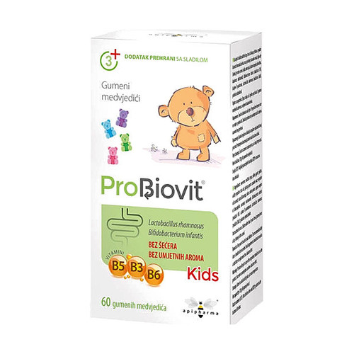 Apipharma ProBiovit Kids gumeni medvjedići za djecu 60 komada, rok upotrebe 30.11.2026.