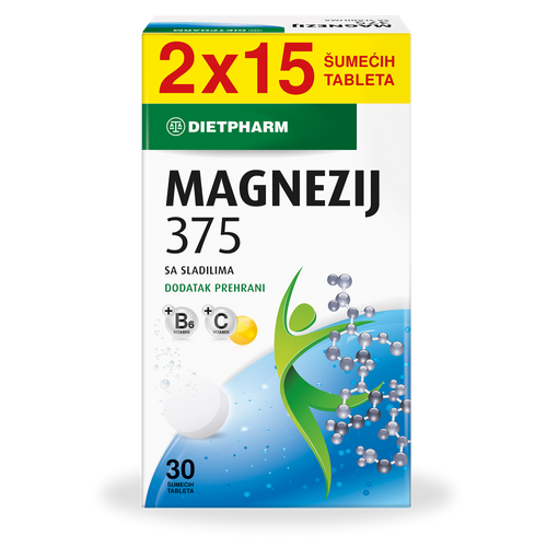 Dietpharm Magnezij 375 šumeće tablete 30 tableta