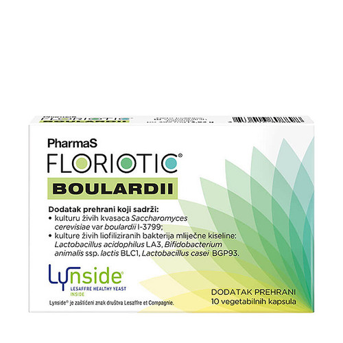 PharmaS Floriotic Boulardii 10 kapsula, rok upotrebe 31.12.2026.