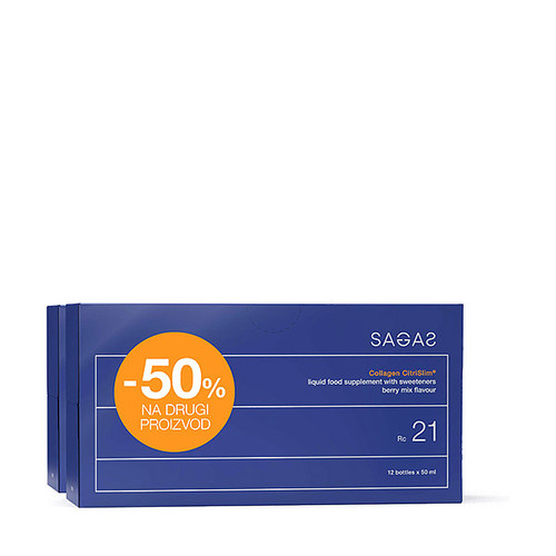 Sagas Rc 21 Collagen CitriSlim kolagen shot 2 x 12 ampula, rok upotrebe 30.11.2026.