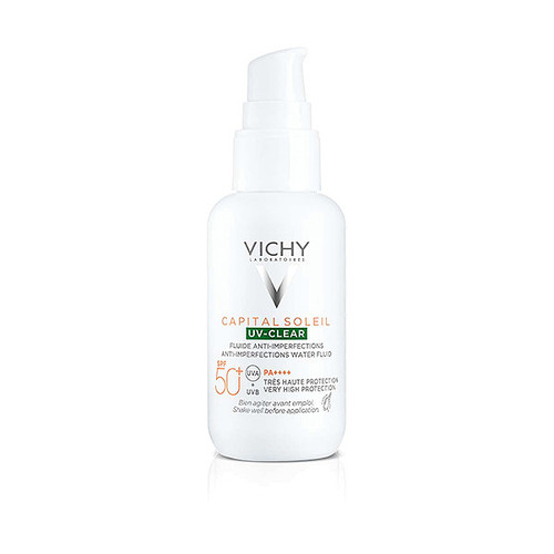 VICHY CAPITAL SOLEIL UV-CLEAR Fluid SPF50 40ml za zaštitu od sunca protiv nepravilnosti, rok upotrebe 31.1.2027.