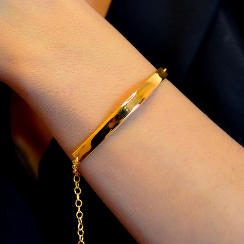 Farma Bijoux Semi-Rigid Gold hipoalergena narukvica