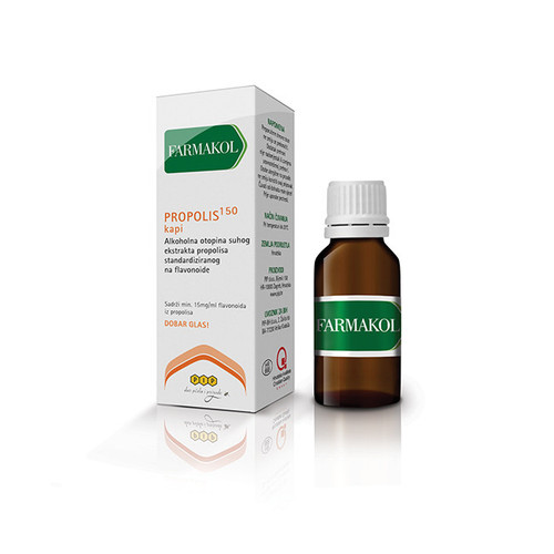 PIP FARMAKOL PROPOLIS 150 KAPI 20 ML, rok upotrebe 27.1.2027.