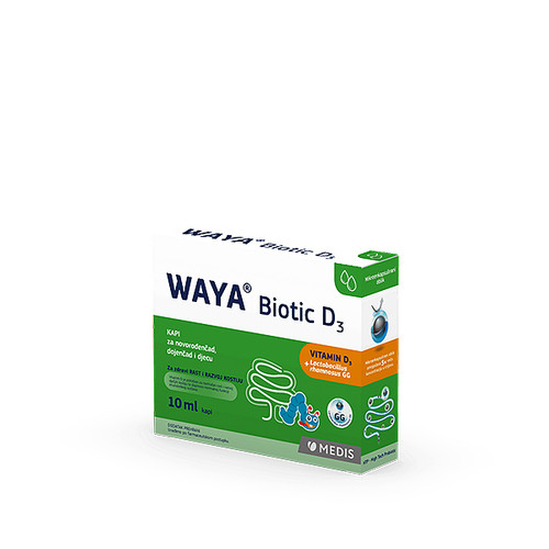 WAYA BIOTIC kapi za bebe s vitaminom D3, 10 ml