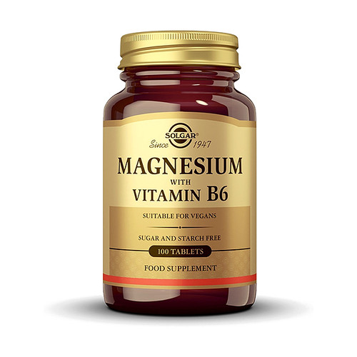 Solgar Magnezij s vitaminom B6, tablete A100