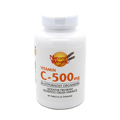 NATURAL WEALTH VITAMIN C 500 TABLETE ZA ŽVAKANJE A90