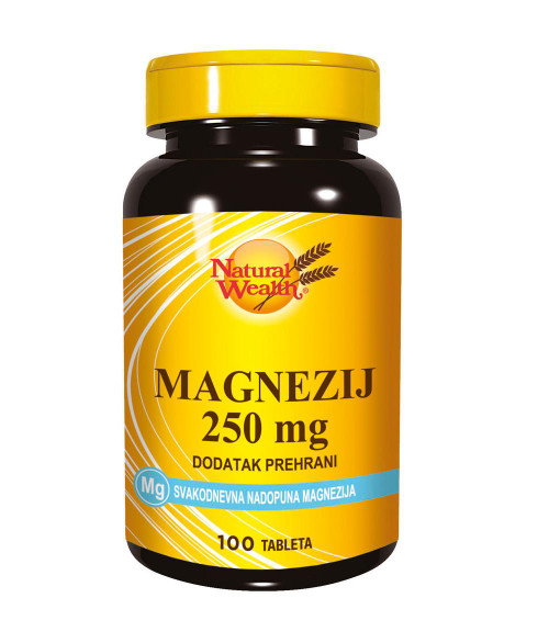 NATURAL WEALTH MAGNEZIJ 250 MG TABLETE A100 