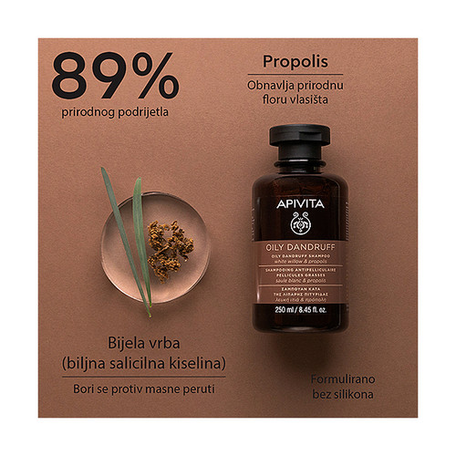 APIVITA ŠAMPON PROTIV MASNE PRHUTI 250 ML