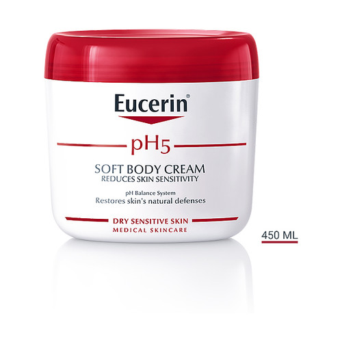 Eucerin pH5 Soft krema za suhu i osjetljivu kožu tijela, 450 ml