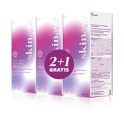 Yasenka Skinage Advanced Tekući kolagen za kožu, kosu i nokte, 500 ml 2 + 1 GRATIS