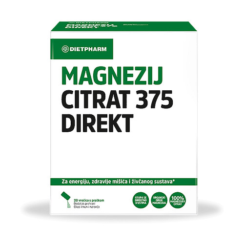 DIETPHARM MAGNEZIJ CITRAT 375 DIREKT A20