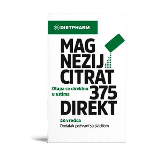 DIETPHARM MAGNEZIJ CITRAT 375 DIREKT A20