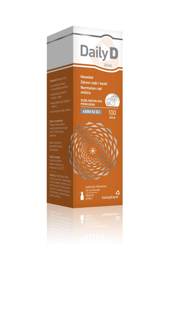 HAMAPHARM DAILY D 4000 IU SPREJ 20 ML   HAMAPHARM DAILY D 4000 IU SPREJ 20 ML