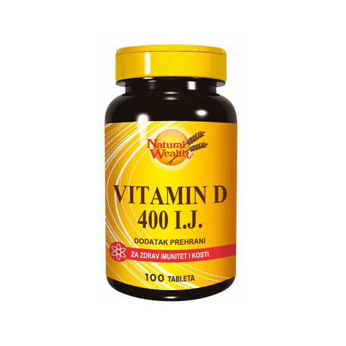 NATURAL WEALTH VITAMIN D 400 TABLETE A100 