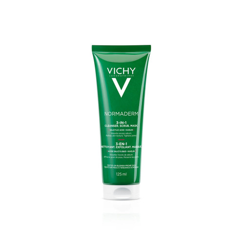 Vichy Normaderm 3u1 Piling, maska i gel za čišćenje masne kože, 125 ml  Vichy Normaderm 3u1 Piling, maska i gel za čišćenje masne kože, 125 ml