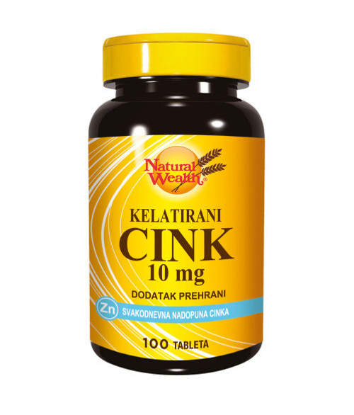 NATURAL WEALTH CINK 10 MG TABLETE A100