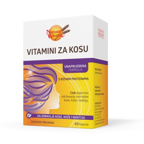 Natural Wealth Vitamini za kosu kapsule A60 